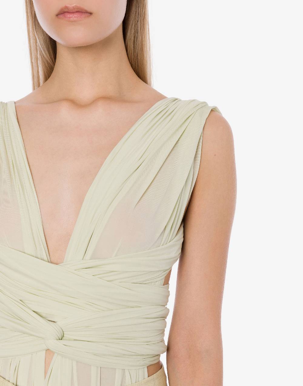 Philosophy Di Lorenzo Serafini Body in jersey con drappi 2025