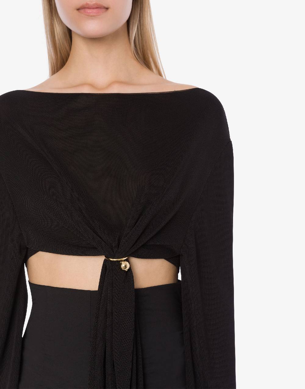 Philosophy Di Lorenzo Serafini Maglia crop con piercing Italy