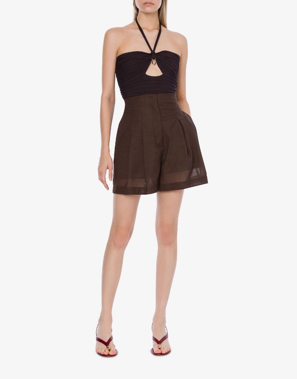 Philosophy Di Lorenzo Serafini Top stretch con piercing In Linea