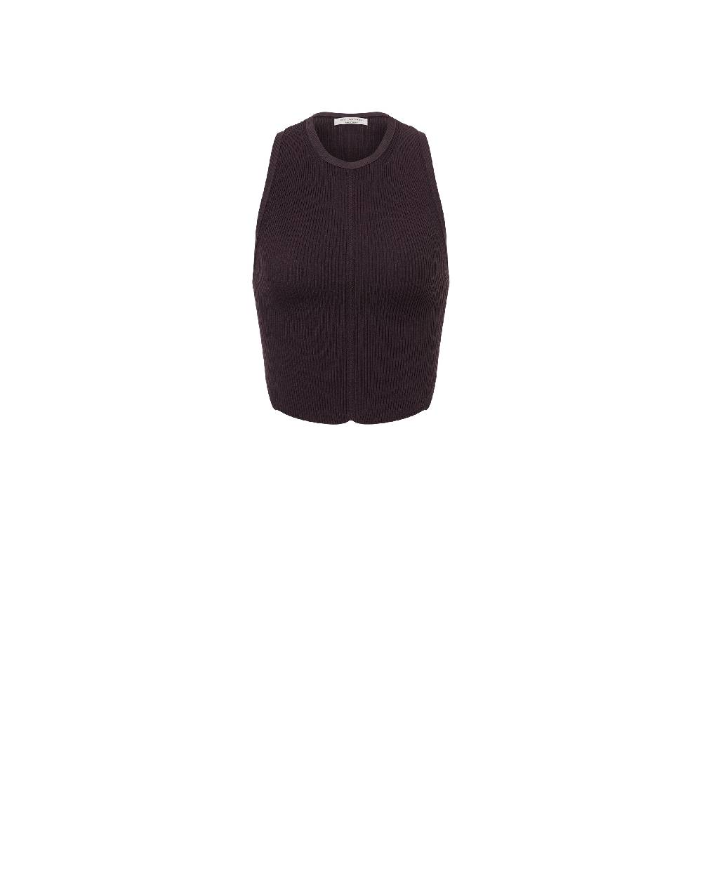 Philosophy Di Lorenzo Serafini Top crop a costine stretch con piercing Nuovo