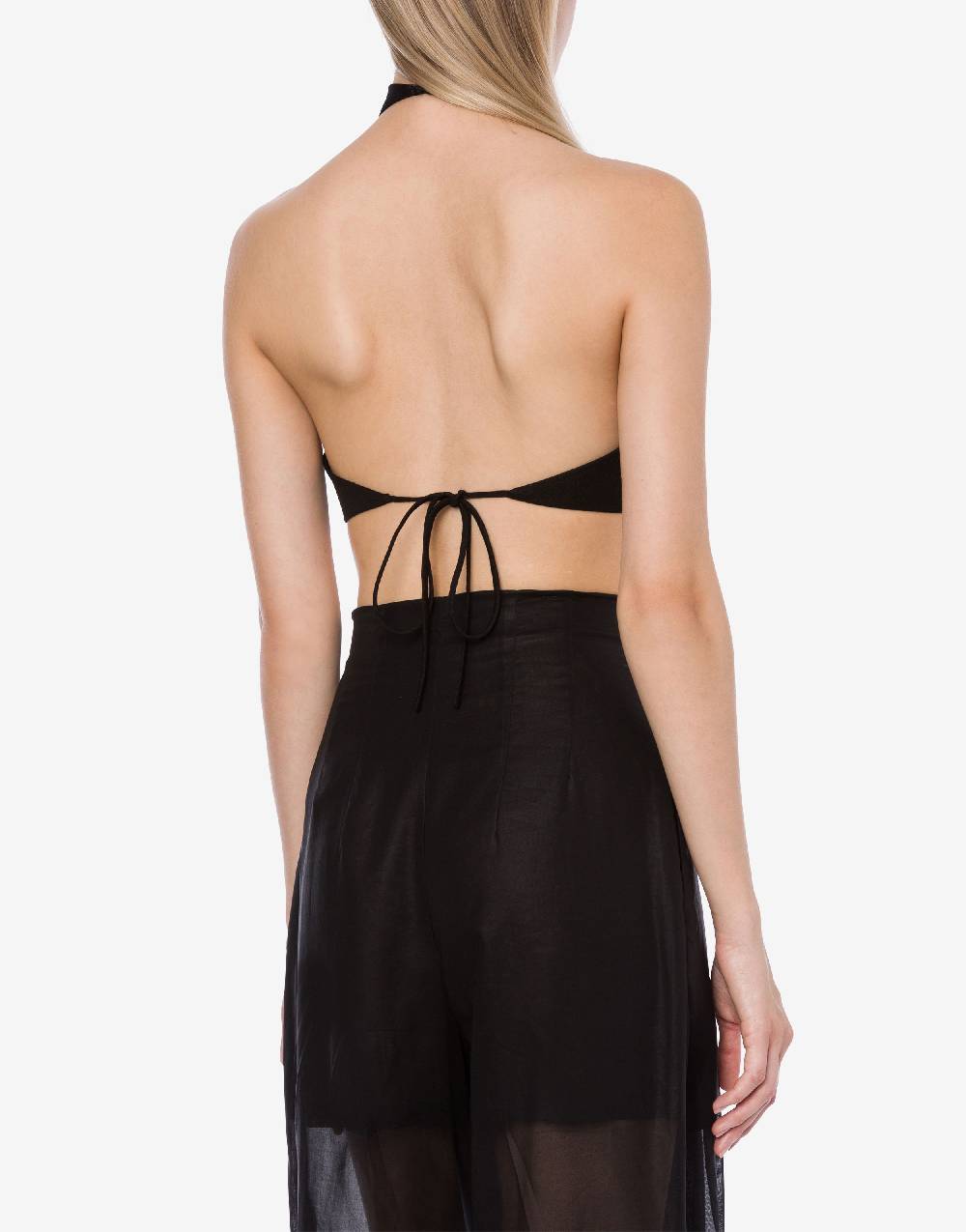 Philosophy Di Lorenzo Serafini Crop top in tela di misto lino Spedizione Gratuita