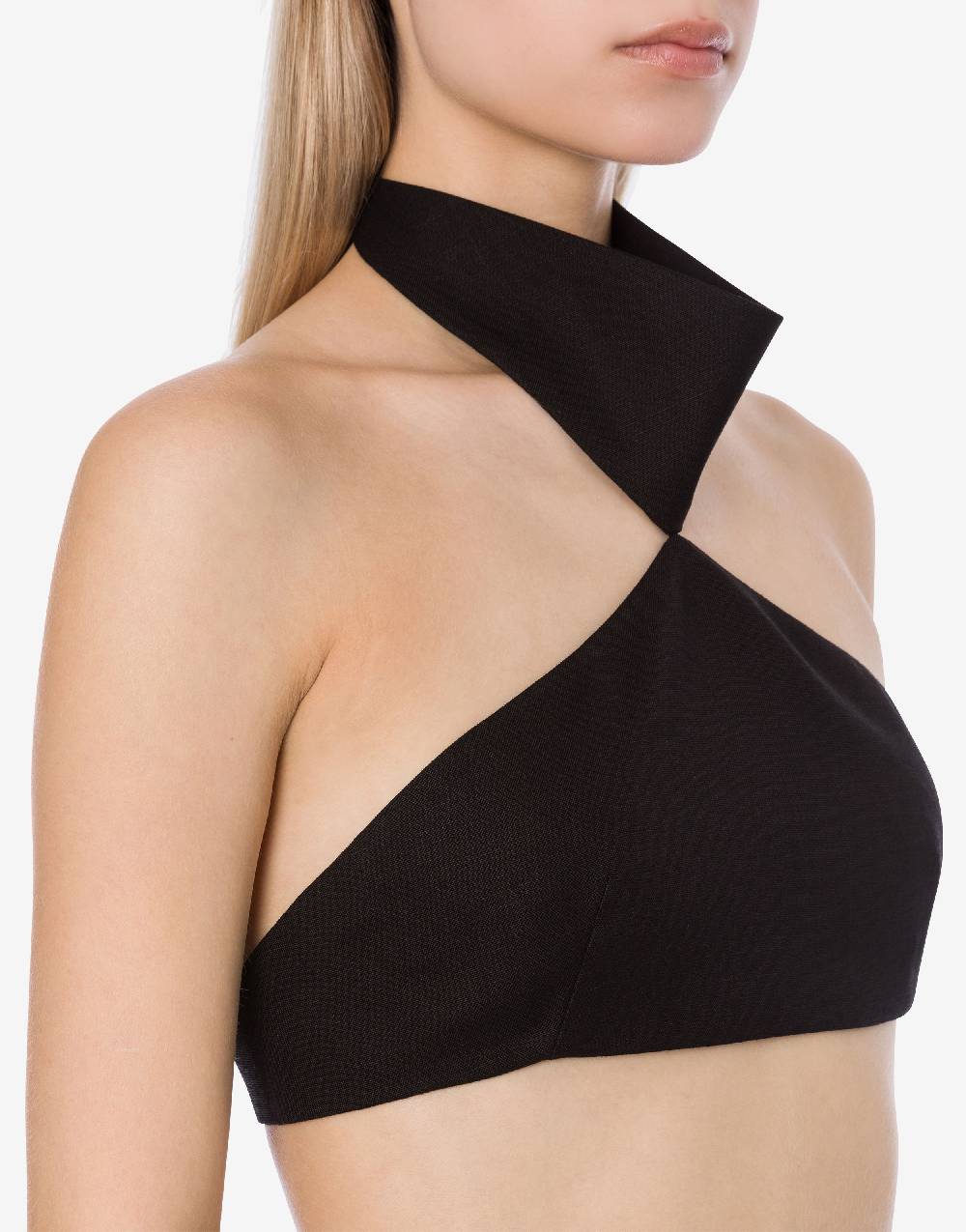 Philosophy Di Lorenzo Serafini Crop top in tela di misto lino Spedizione Gratuita