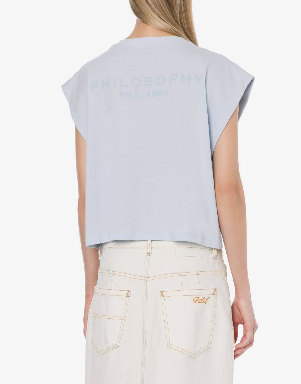 Philosophy Di Lorenzo Serafini T-shirt in jersey con strass Pezzi Unici