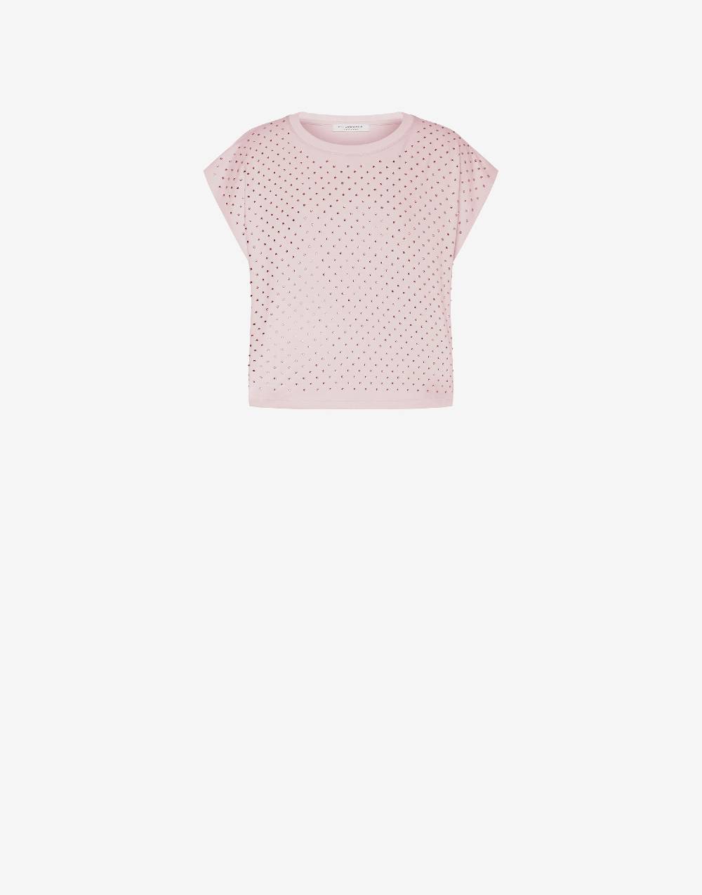 Philosophy Di Lorenzo Serafini T-shirt in jersey con strass Soddisfazione Garantita