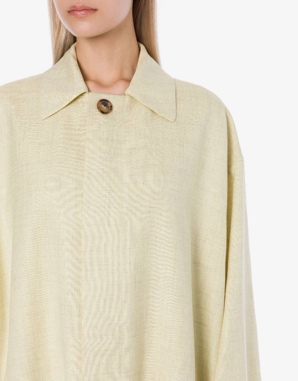 Philosophy Di Lorenzo Serafini Cappotto leggero in tela di misto lino Fino Al -60%