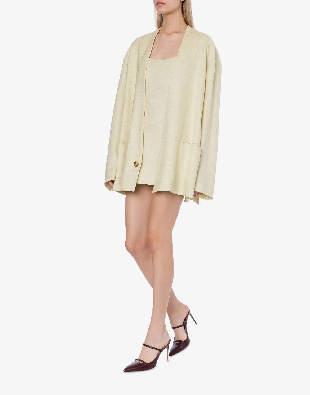 Philosophy Di Lorenzo Serafini Giacca oversize in tela misto lino Affare Del Giorno