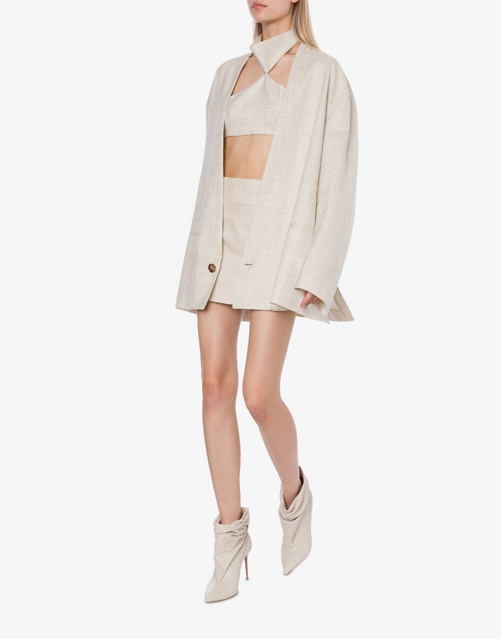 Philosophy Di Lorenzo Serafini Giacca oversize in tela misto lino Prezzo Ridotto