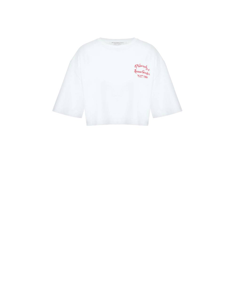 Philosophy Di Lorenzo Serafini T-shirt cropped con stampa logo Sconto