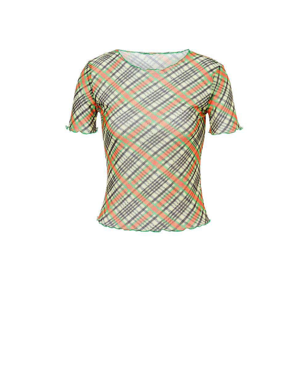 Philosophy Di Lorenzo Serafini T-shirt beachwear in tulle Check Offerta