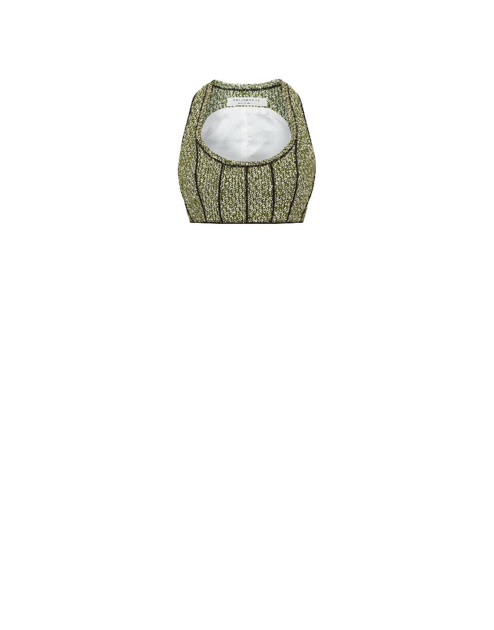 Philosophy Di Lorenzo Serafini Micro top in stuoia bouclé Economico