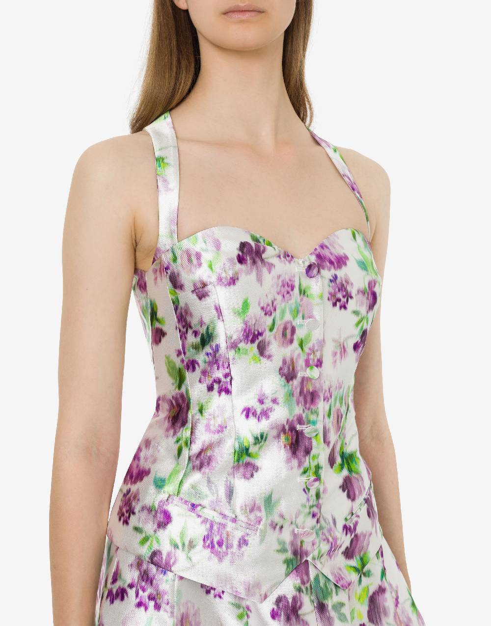 Philosophy Di Lorenzo Serafini Top in radzmir con stampa fiori Offerta per la Festa della Mamma