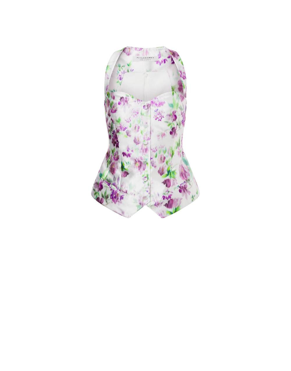 Philosophy Di Lorenzo Serafini Top in radzmir con stampa fiori Offerta per la Festa della Mamma