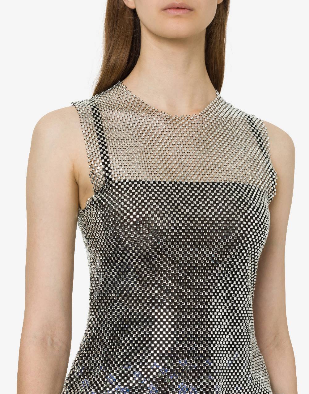 Philosophy Di Lorenzo Serafini Crop top in rete con strass In Vendita