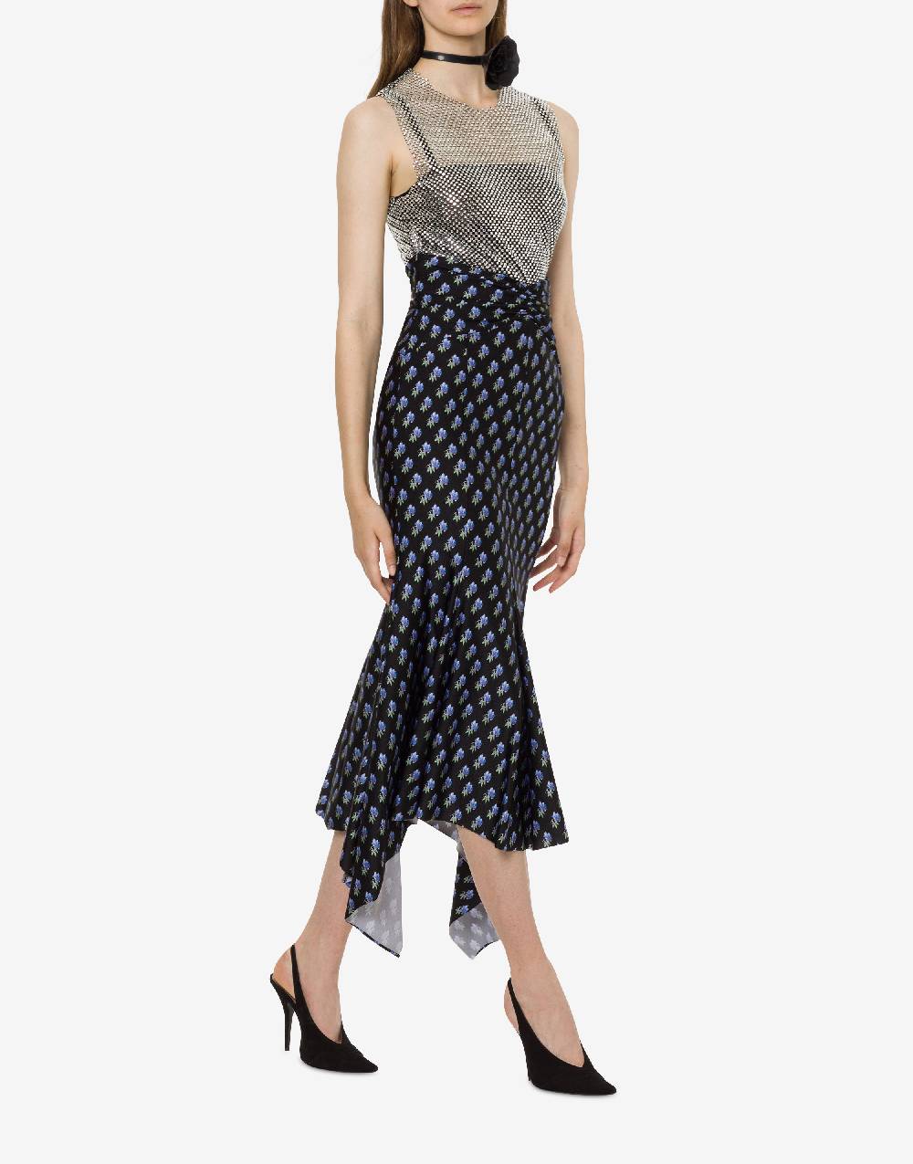 Philosophy Di Lorenzo Serafini Crop top in rete con strass In Vendita