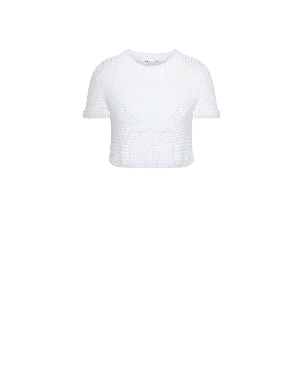 Philosophy Di Lorenzo Serafini Maglia crop in rete stretch Doppia P Vendita Calda