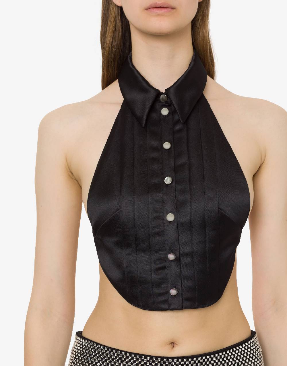 Philosophy Di Lorenzo Serafini Top crop in duchesse Lightning offer
