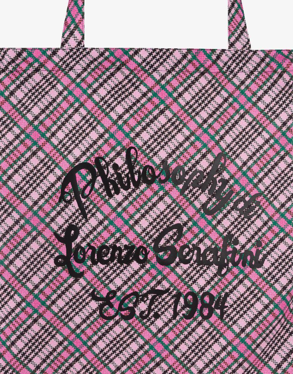 Philosophy Di Lorenzo Serafini Shopper beachwear con stampa Check In Linea