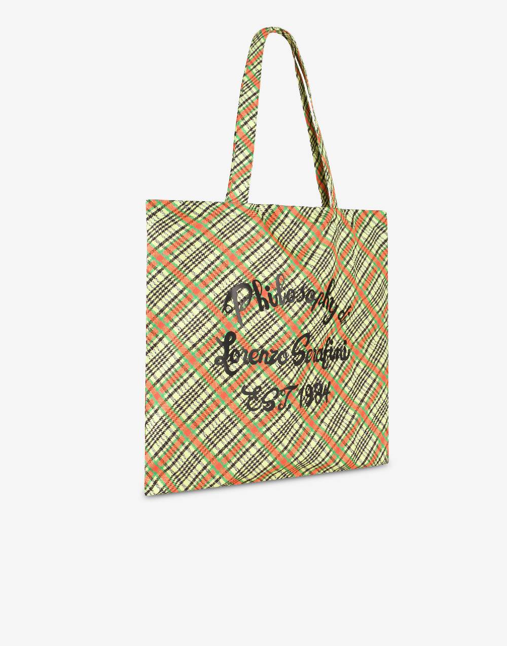 Philosophy Di Lorenzo Serafini Shopper beachwear con stampa Check Nuovo