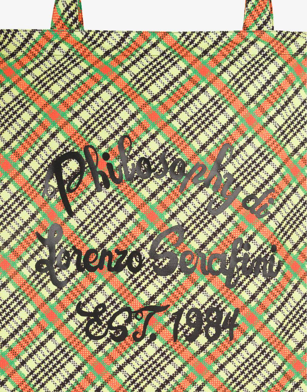 Philosophy Di Lorenzo Serafini Shopper beachwear con stampa Check Nuovo