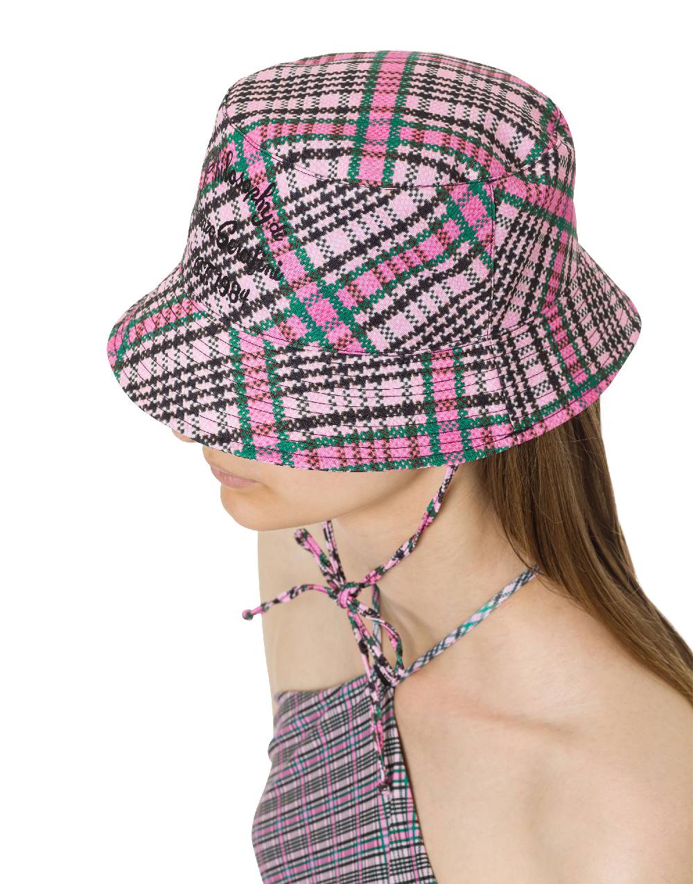Philosophy Di Lorenzo Serafini Cappello beachwear con stampa Check Prezzo basso