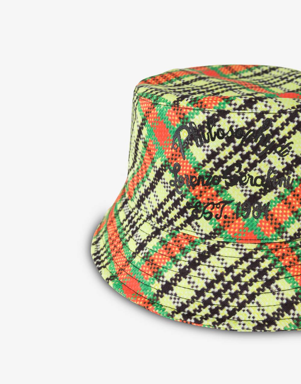 Philosophy Di Lorenzo Serafini Cappello beachwear con stampa Check Spedizione Gratuita