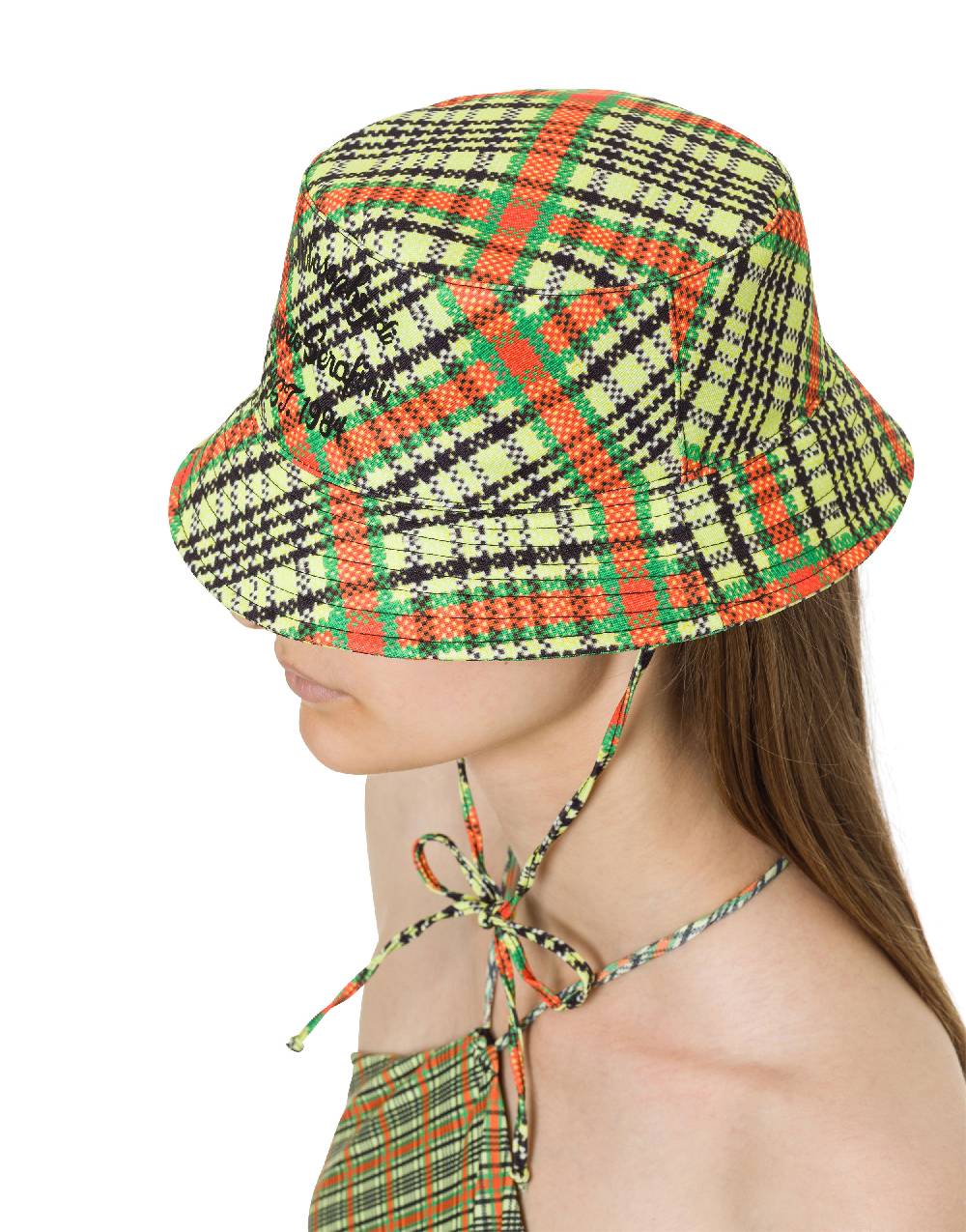 Philosophy Di Lorenzo Serafini Cappello beachwear con stampa Check Spedizione Gratuita