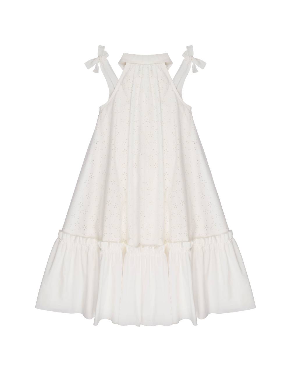 Philosophy Di Lorenzo Serafini Kids abito ad A in cotone con motivo floreale Affare Del Giorno