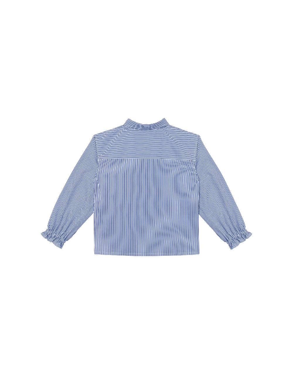 Philosophy Di Lorenzo Serafini Kids camicia in popeline rigato con patch 'doppia P' Offerta