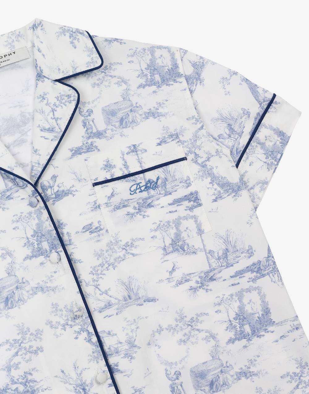 Philosophy Di Lorenzo Serafini Kids camicia in cotone con stampa Toile de Jouy Economico