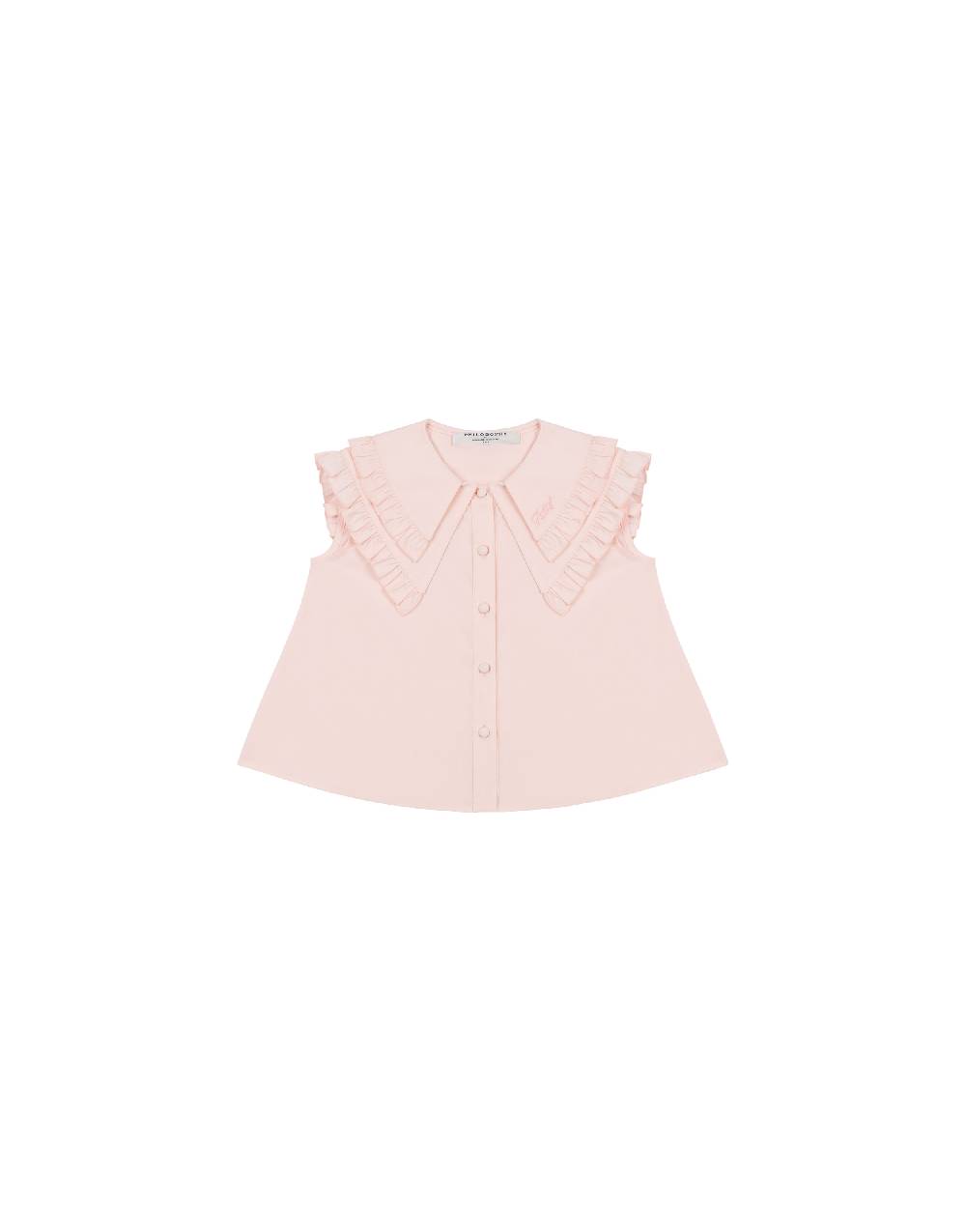 Philosophy Di Lorenzo Serafini Kids top in popeline con maxi colletto Outlet
