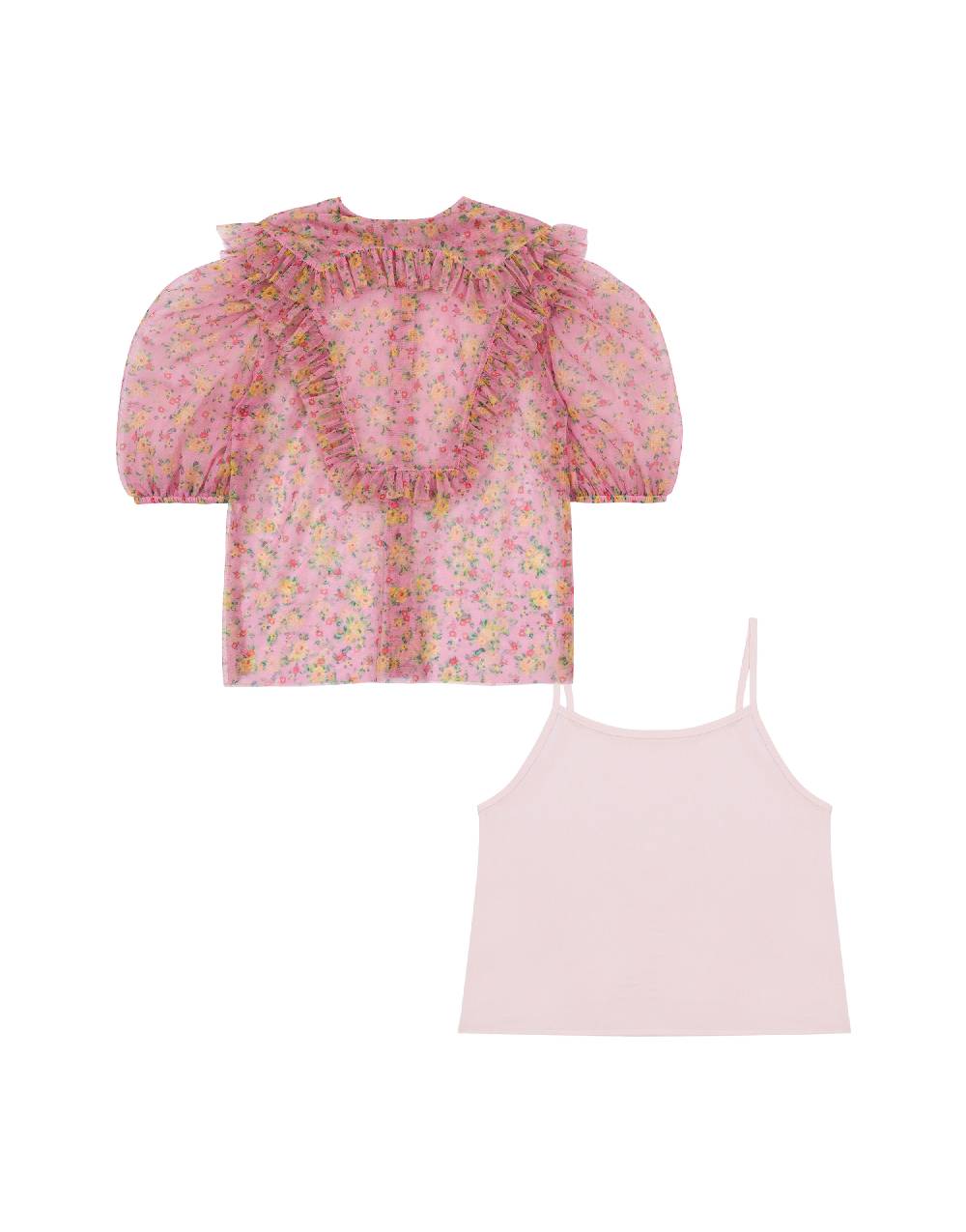 Philosophy Di Lorenzo Serafini Kids camicia in tulle con stampa fiori In Vendita