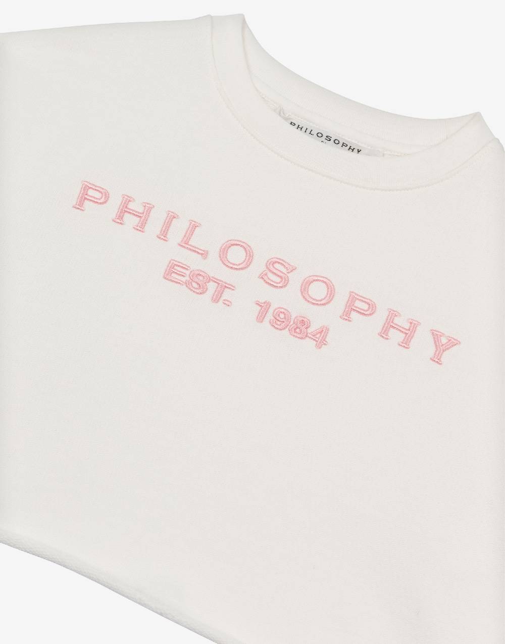 Philosophy Di Lorenzo Serafini Kids felpa in cotone con ricamo logo Saldi