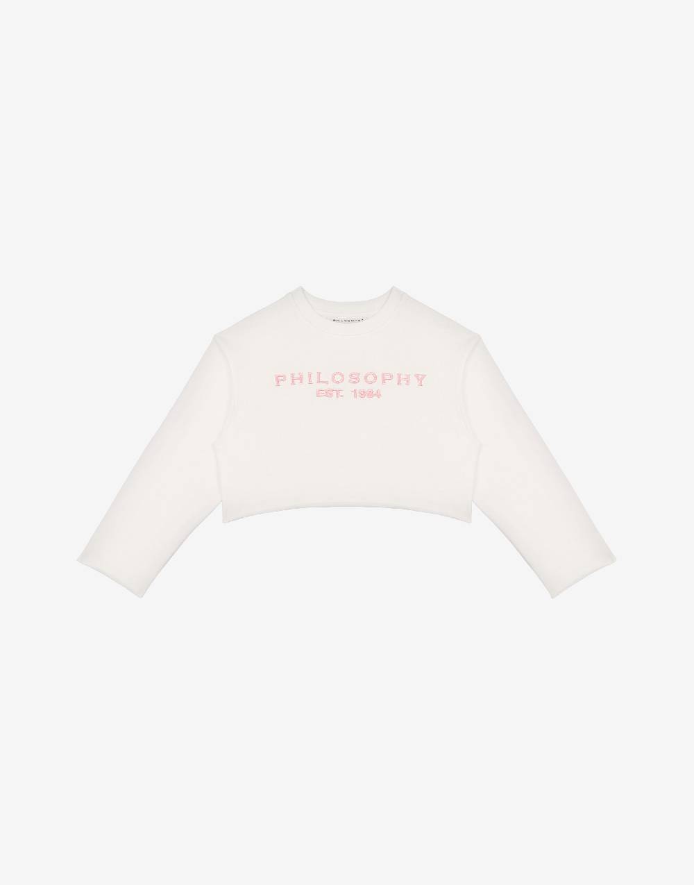 Philosophy Di Lorenzo Serafini Kids felpa in cotone con ricamo logo Saldi