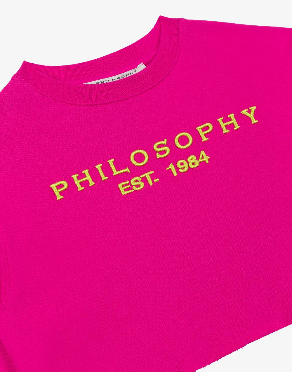 Philosophy Di Lorenzo Serafini Kids felpa in cotone con ricamo logo Offerte