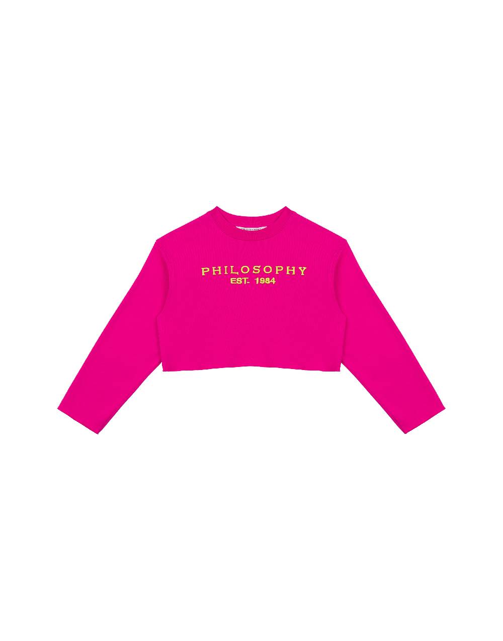 Philosophy Di Lorenzo Serafini Kids felpa in cotone con ricamo logo Offerte