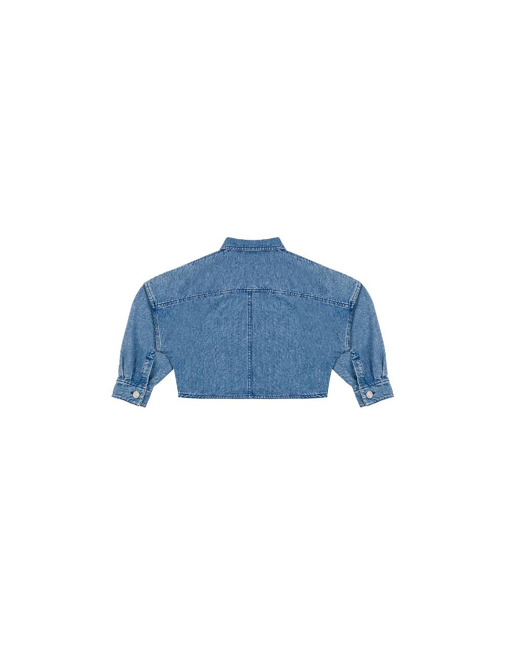 Philosophy Di Lorenzo Serafini Kids giacca crop in denim con patch 'doppia p' Hotsell