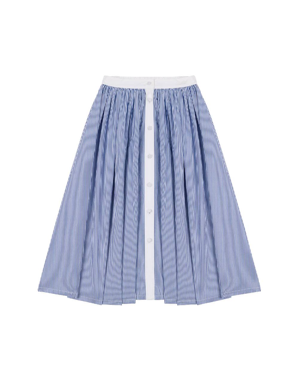 Philosophy Di Lorenzo Serafini Kids gonna ad A in popeline rigato Saldi Di Fabbrica
