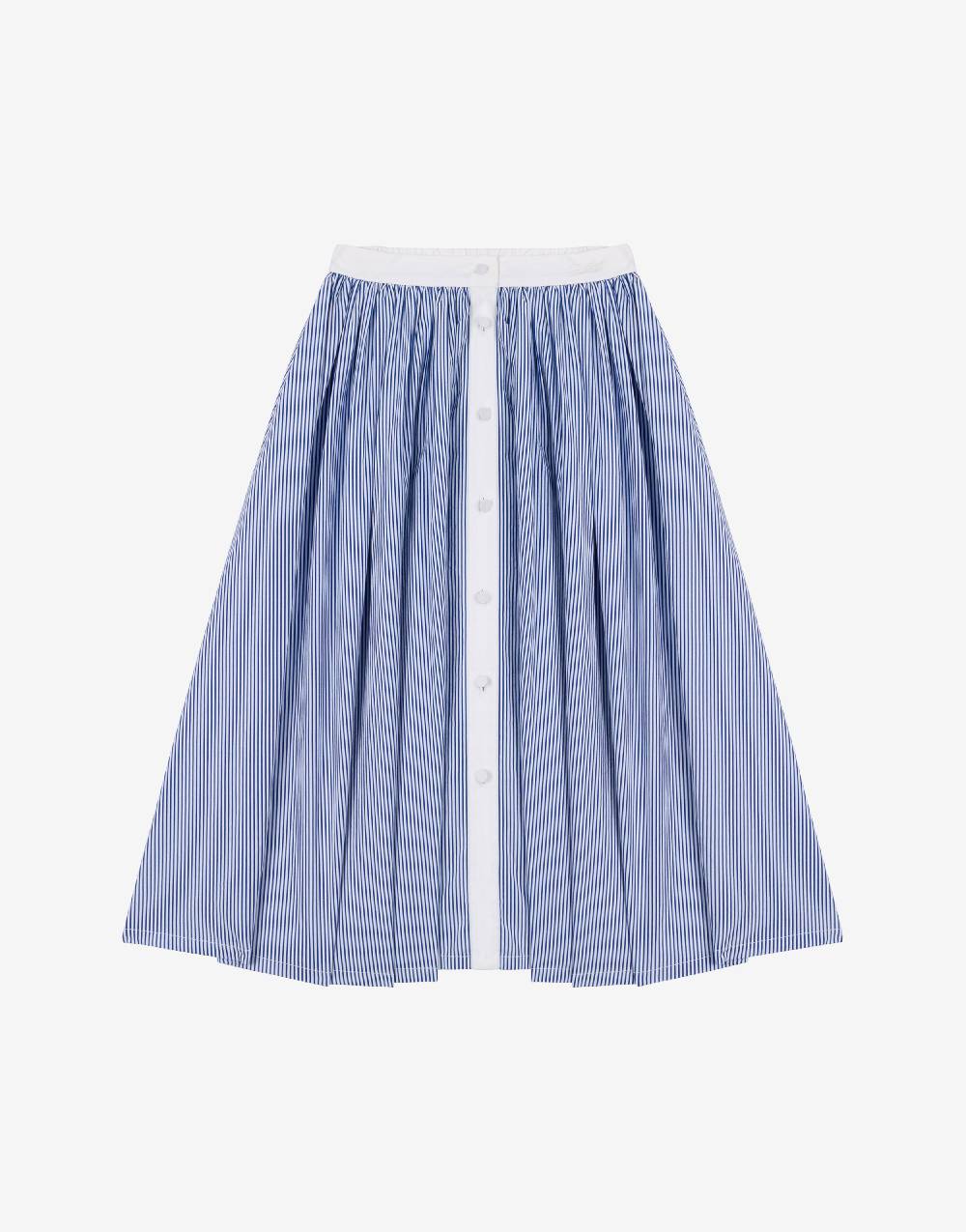 Philosophy Di Lorenzo Serafini Kids gonna ad A in popeline rigato Saldi Di Fabbrica