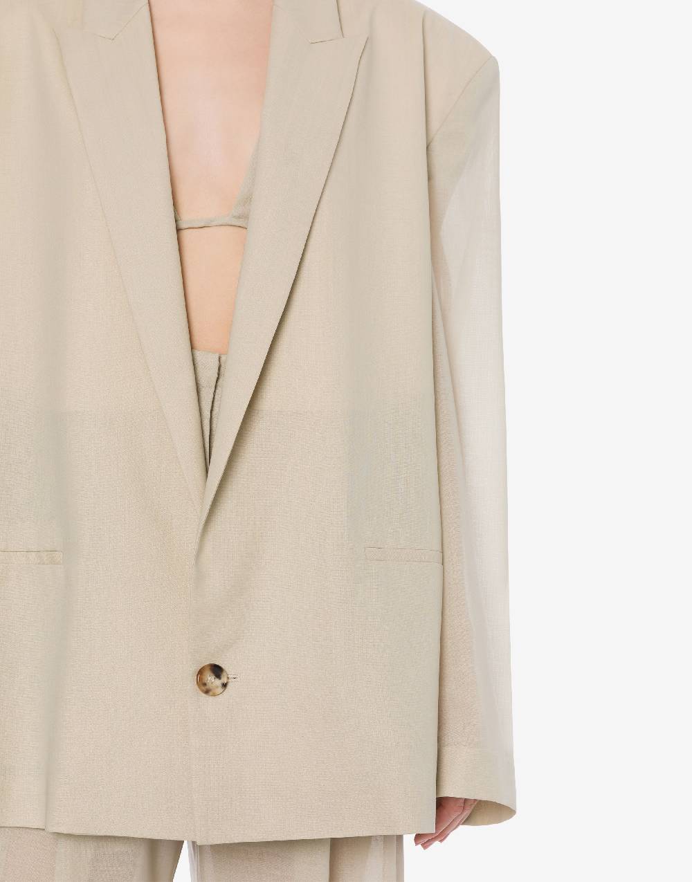 Philosophy Di Lorenzo Serafini Giacca oversize in voile di lana 2025