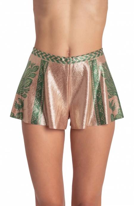 Pin Up Stars SHORTS LAMÈ STAMPA BEAUTIFUL TREE In Linea