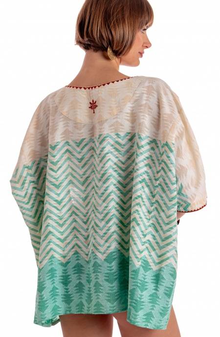 Pin Up Stars BLUSA CON CINTURA STAMPA BEAUTIFUL TREE Promozione