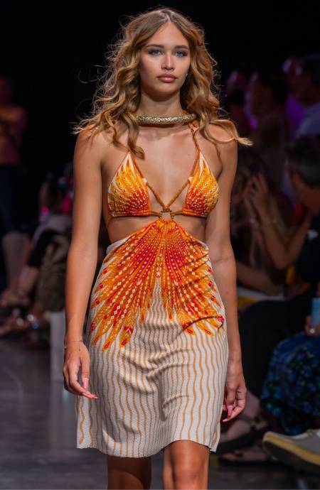 Pin Up Stars ABITO CUT-OUT STAMPA WINGS Negozi Online