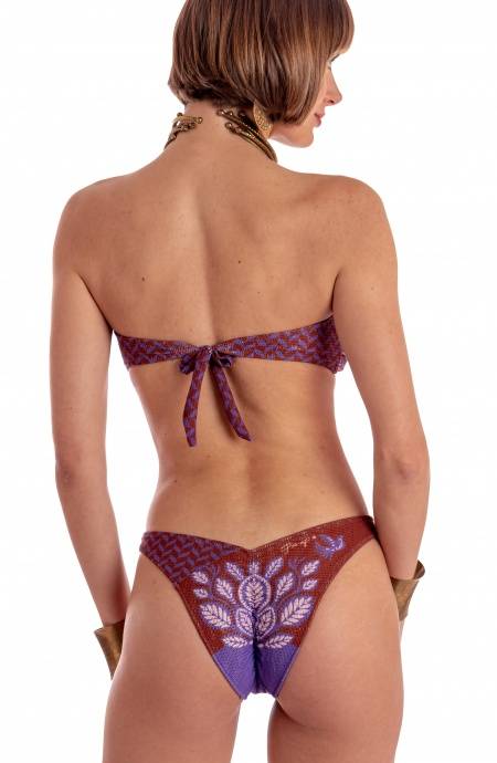 Pin Up Stars BIKINI FASCIA IMBOTTITA CON PERLE STAMPA BEAUTIFUL TREE Negozio