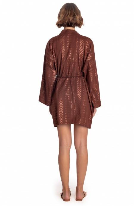 Pin Up Stars KIMONO CORTO LUREX CON CINTURA Limitato a 3 giorni