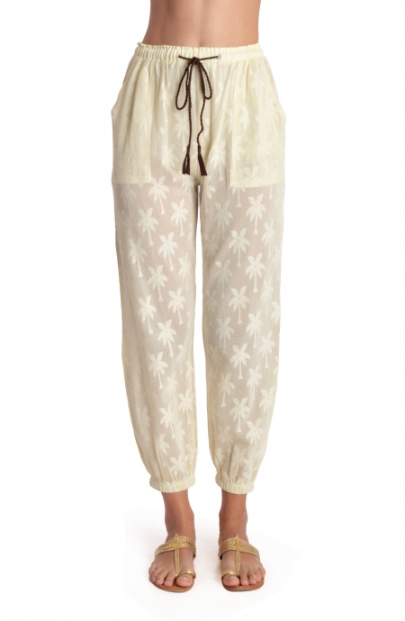Pin Up Stars PANTALONE RICAMO PALME Italy