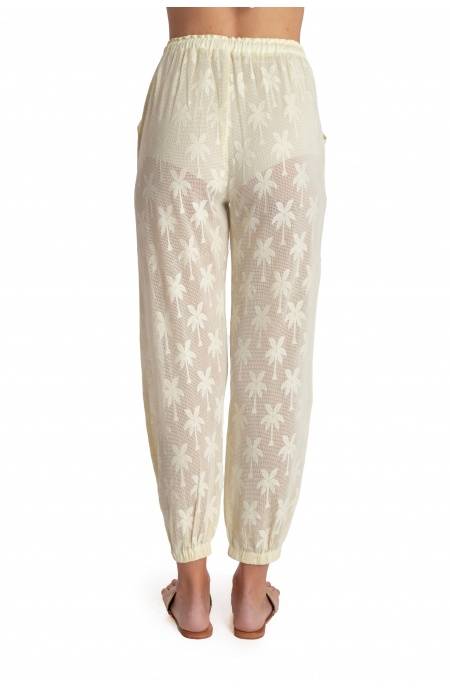 Pin Up Stars PANTALONE RICAMO PALME Italy