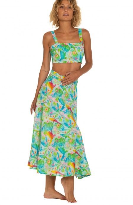 Pin Up Stars Gonna Pareo A Ruota Stampa Happy Tropical Vendita calda