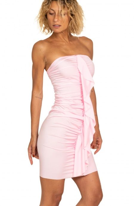 Pin Up Stars Abito Off Shoulders Voilant Tinta Unita Comprane uno, ottenene uno gratis
