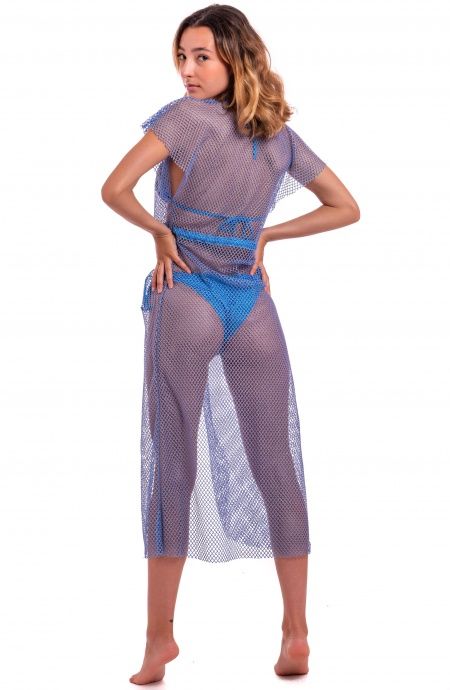 Pin Up Stars Abito Con Coulisse Rete Lurex Ritorno libero