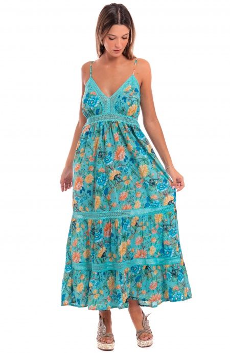 Pin Up Stars Abito Cotone Inserti Pizzo Stampa Monkey Ultimi due giorni